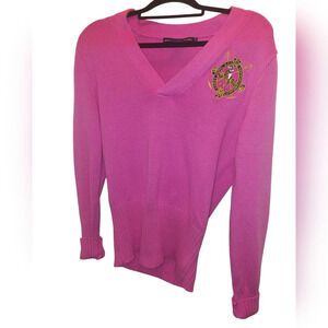 Pink V-Neck Sweater